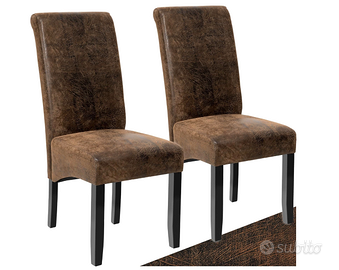tectake® Set 2 Sedie da Pranzo Ergonomiche – NUOVO