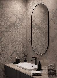 Rivestimento bagno in Breccia di Monte Coppe