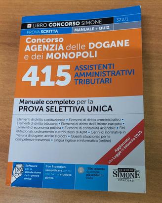 Concorso AGENZIA delle DOGANE e dei MONOPOLI