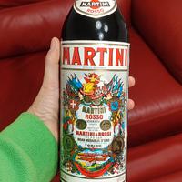 Martini vermouth rosso bottiglia vintage intera