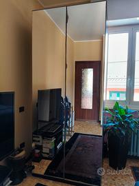 Armadio due ante a specchio