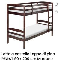 letto a castello in legno
