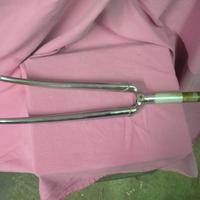 Forcella acciaio bici da corsa vintage cromata