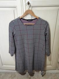 Stradivarius abito fantasia pied-de-poule tg M/42