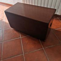 Baule-cassapanca vintage, in legno, Anni '50