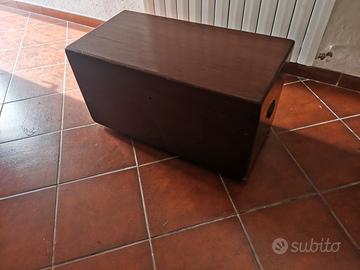 Baule-cassapanca vintage, in legno, Anni '50