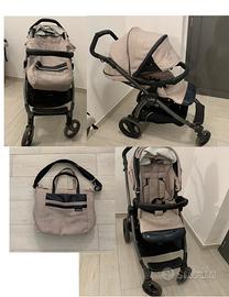 Trio Seggiolone Box Culla Fasciatoio Alzatina