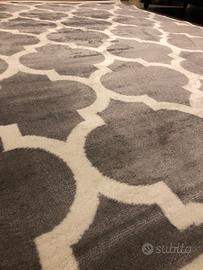 TAPPETO SALOTTO GRIGIO E BIANCO nuovo