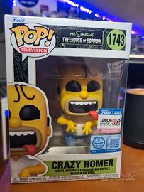 Funko pop crazy homer 1743 special edition