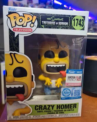 Funko pop crazy homer 1743 special edition