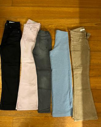 Lotto pantaloni bambina 8-12 anni