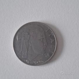 Moneta 20 centesimi Italia 1939 Anno XVII