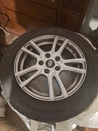 set pneumatici neve più cerchi 