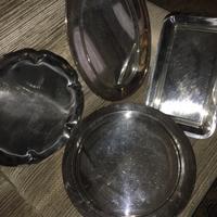 Set Vassoi acciaio vintage