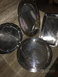 Set Vassoi acciaio vintage