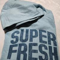 Felpa H&M azzurra “SUPER FRESH” – 10/12 anni