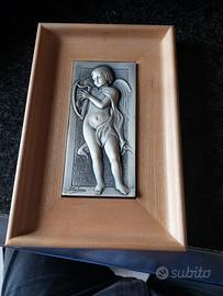 Quadro Ottaviani in argento con angelo