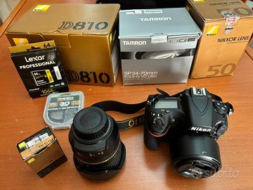 Nikon d810 più accessori