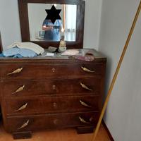 cassettiera legno massello