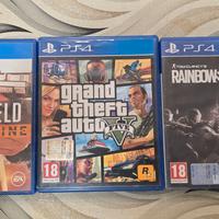 Giochi PS4/PS5: GTA 5 |R6 S|Battlefield Hardlinee