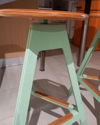 Sgabelli design metallo legno