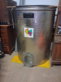 CISTERNA VINO 800 LT. IN ACCIAIO INOX