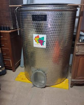 CISTERNA VINO 800 LT. IN ACCIAIO INOX