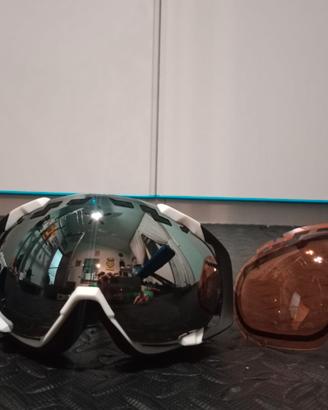 Maschera da snowboard fresh farm Edge silver