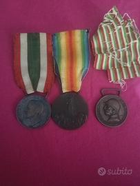 tre medaglie di guerra