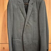 Giacca blazer Gucci in tessuto mohair grigio