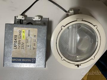 N. 5 FARETTI DA INCASSO MIZAR LXF10-K18- 1X18W GX2