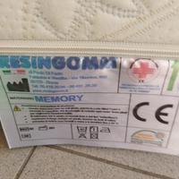 Materasso top Resingomm 80x200x20 memory
