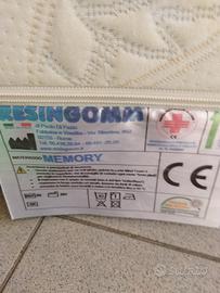 Materasso top Resingomm 80x200x20 memory