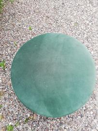 pouf velluto colore verde salvia