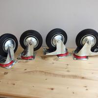 Ruote per carrello con e senza freni