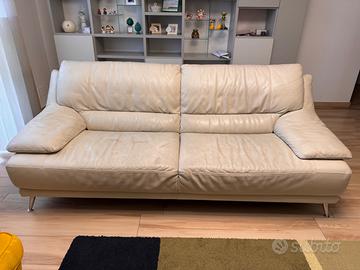 Divano pelle 3p Divani&Divani by Natuzzi