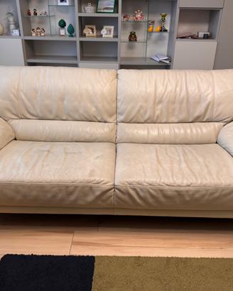 Divano pelle 3p Divani&Divani by Natuzzi