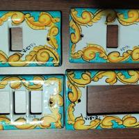 Placche per prese in ceramica Vietri