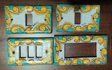 Placche per prese in ceramica Vietri
