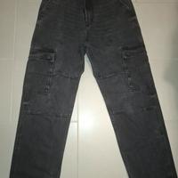 Jeans ragazzo  neri con tasche laterali
