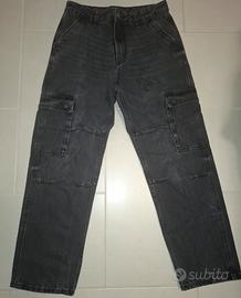 Jeans ragazzo  neri con tasche laterali