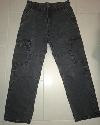 Jeans ragazzo  neri con tasche laterali