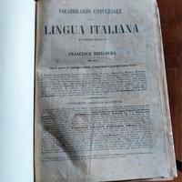 Francesco Trinchera Vocabolario italiano 1859 