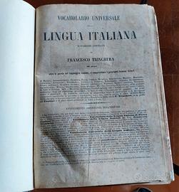 Francesco Trinchera Vocabolario italiano 1859 