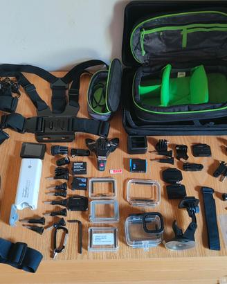 Lotto Accessori GoPro Hero 4/7/9 + GoPro 7 ricambi