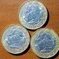 Monete Lire 1000 Bimetalliche 1997. Errore Confini