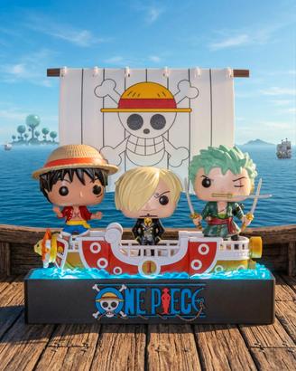 Espositore Funko Pop One Piece - con vela e LED