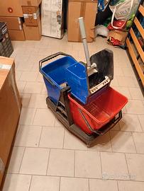 CARRELLO PULIZIE PROFESSIONALE COMPLETO