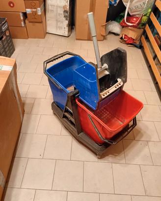 CARRELLO PULIZIE PROFESSIONALE COMPLETO