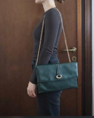  Borsa a tracolla vintage Andrea Mabiani in pelle